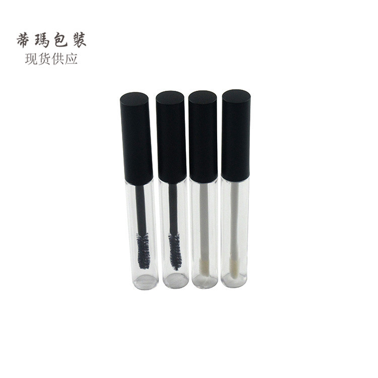 清仓特价处理6ml经典细瓶喷漆哑黑盖唇彩瓶睫毛膏瓶直径13.5mm现