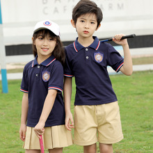 小学生校服儿童T恤套装幼儿园园服夏季英伦风教师服班服夏装