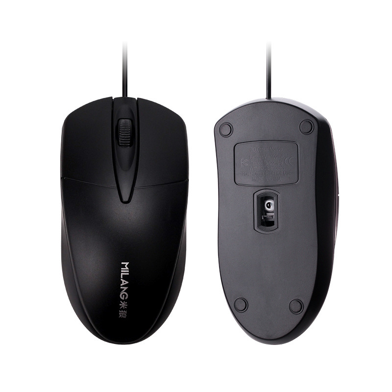 Milang M1 マウス USB 有線ホーム オフィス ビジネス ヘビーユース デスクトップ ラップトップ 光学式マウス|undefined