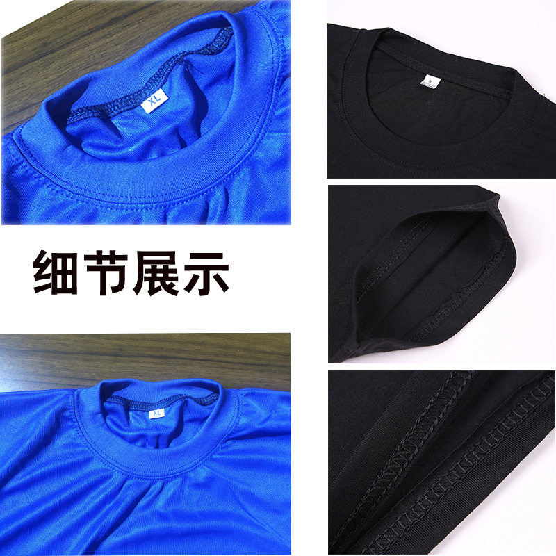Camisetas de cuello redondo de poliéster y algodón, camisetas publicitarias con logotipo personalizado, camisetas culturales, camisetas tipo polo, uniformes de equipo hechos a medida, ropa de trabajo, camisetas de manga corta al por mayor. image 5