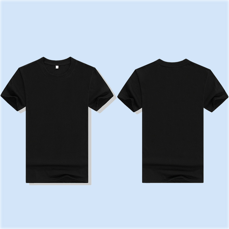Camisetas de cuello redondo de poliéster y algodón, camisetas publicitarias con logotipo personalizado, camisetas culturales, camisetas tipo polo, uniformes de equipo hechos a medida, ropa de trabajo, camisetas de manga corta al por mayor. image 4