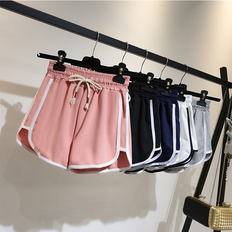 High-Waisted Sports Shorts for Women, Running Yoga Wide-Leg Thermal Leggings, Trendy Home Slimming Beach Shorts, Summer Cross-Border Wholesale