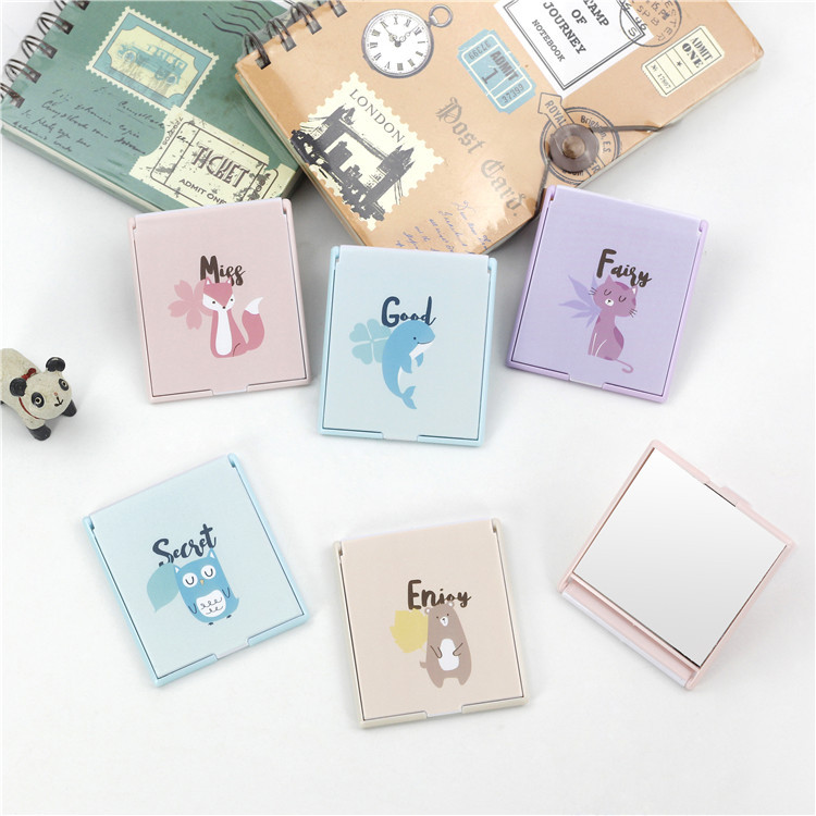 N3125 boutique de dibujos animados espejo de mesa pequeña espejo cosmético espejo portátil tienda de 2 yuanes suministro de necesidades diarias