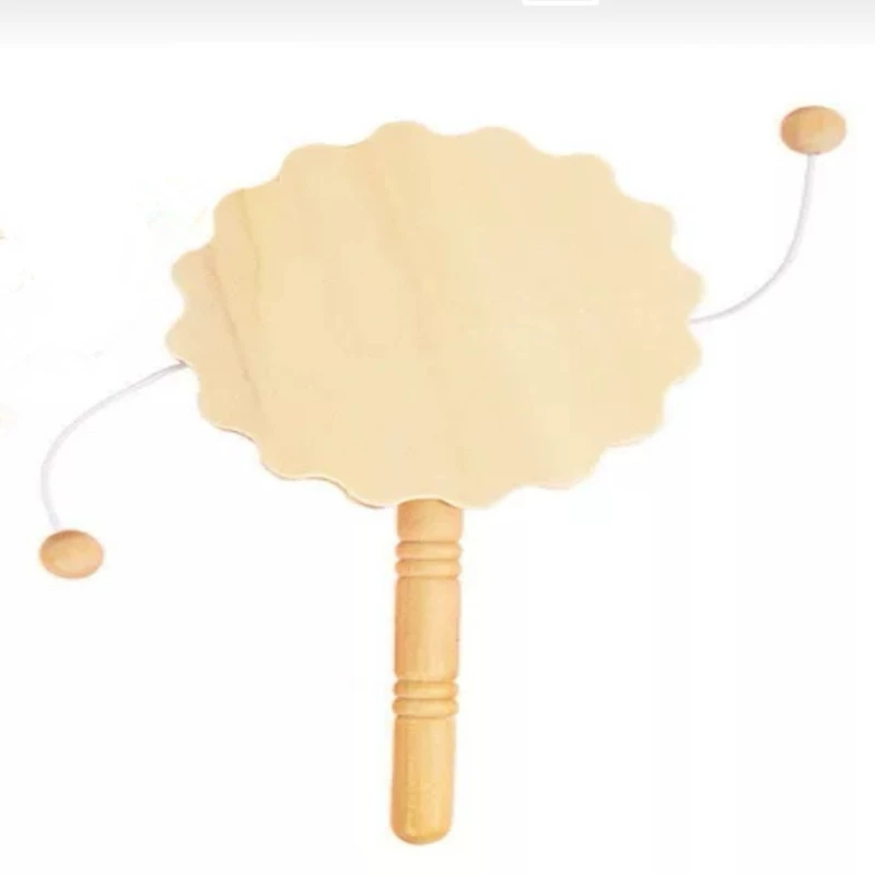 Детская роспись ручной работы DIY деревянная погремушка ручной работы Креативные расписные игрушки