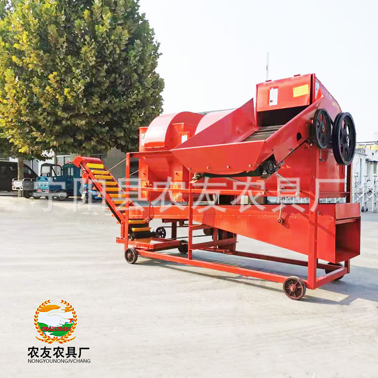 花生打果机花生果秧分离机1000型花生摘果机手扶车牵引配套