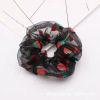 Hair accessory, strawberry, gauze cloth, hairgrip, Korean style, internet celebrity