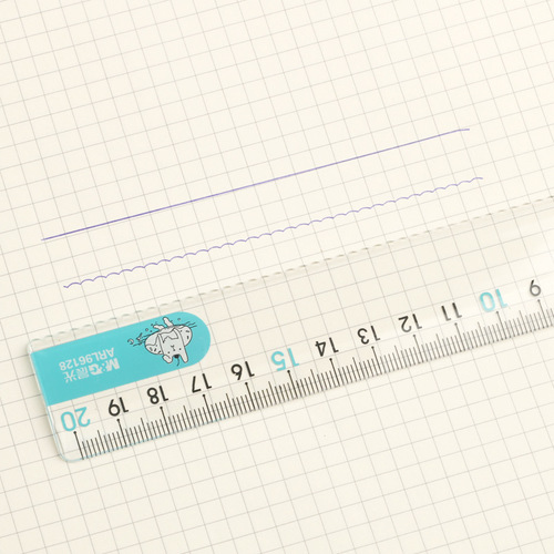 Brand stationery ARL96128 rabbit ruler student cartoon ruler with wavy line mapping and drawing ruler