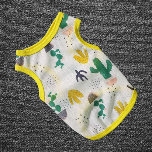 New pet dog clothes spring and summer breathable thin comfortable and cool Korean cool clothing Teddy Schnauzer vest