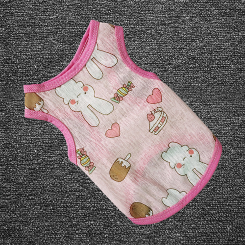 New pet dog clothes spring and summer breathable thin comfortable and cool Korean cool clothing Teddy Schnauzer vest