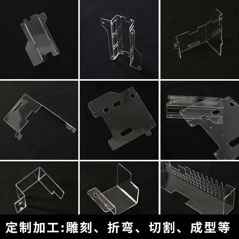 PC板折弯雕刻粘接耐力板精雕打磨聚碳酸酯阳光板电梯可视窗透明