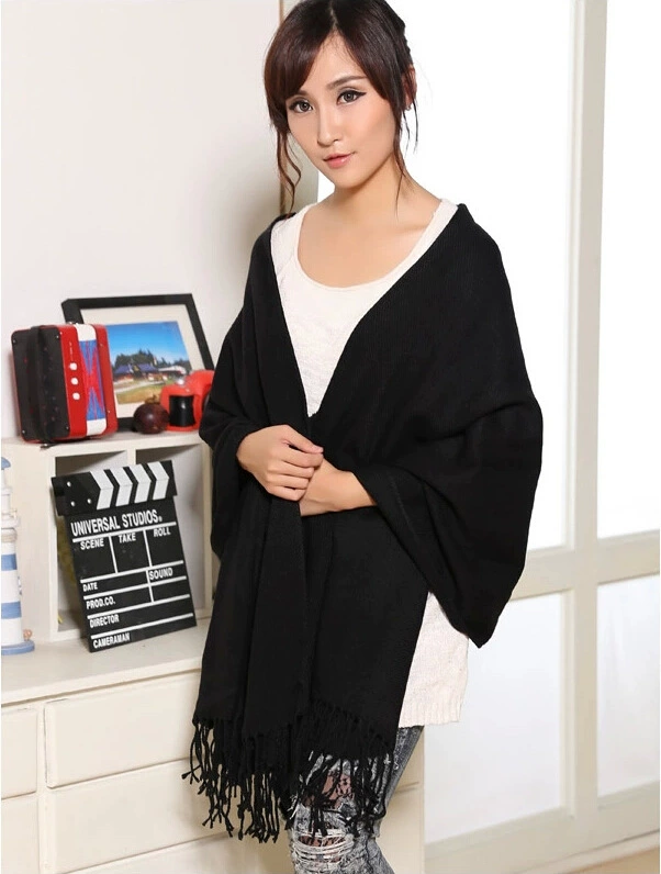 Double-Sided Faux Fur Scarf, 200×60 cm, Long Warm Soft Korean Style Plaid