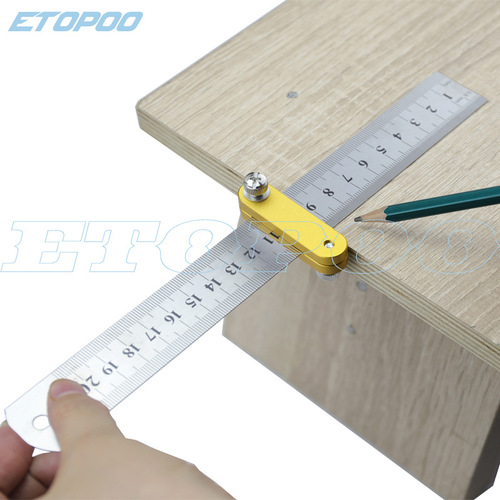ETOPOO steel ruler ruler locator steel ruler positioning block marking locator ruler scriber