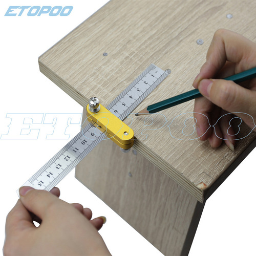 ETOPOO steel ruler ruler locator steel ruler positioning block marking locator ruler scriber