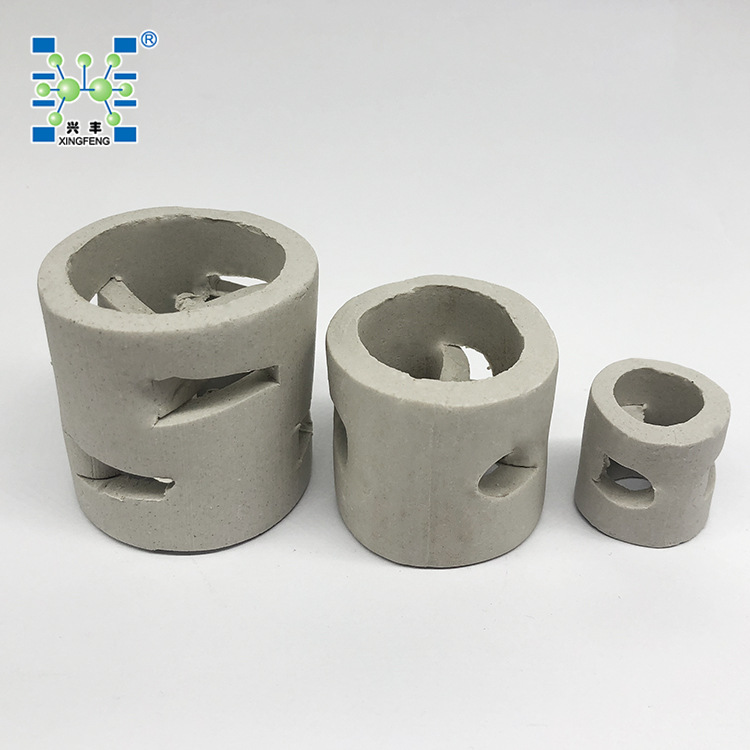 供应陶瓷鲍尔环填料/吸收塔填料双层鲍尔环 洗涤塔填料价格好