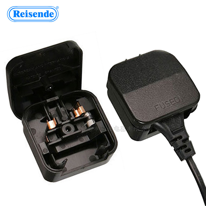 翻盖欧式转英式插头 英式转换插头 英式带线转换插头BS5733插头