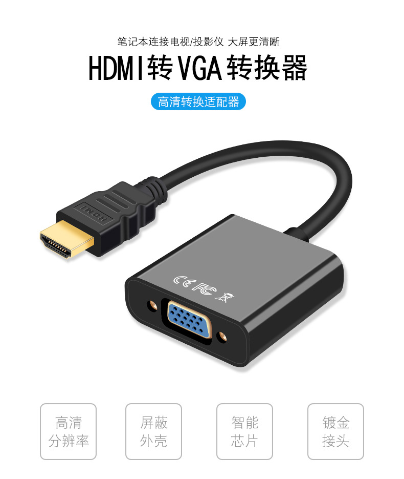 HDMI a VGA mini cable adaptador HDMI micro HDMI cable adaptador HD a VGA monitor