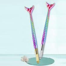 半永久纹绣打雾笔新款鱼尾手工笔高档纹眉手工雾眉美人鱼创意笔架