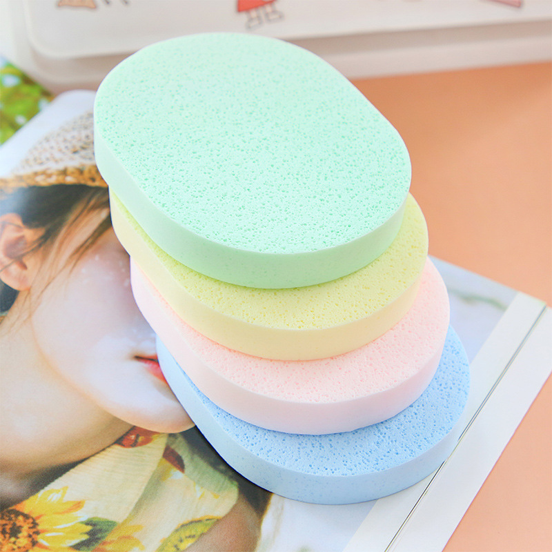 2752 cleaning sponge face wash sponges facial puff thickened makeup removing powder puff deep cleansing face cloth seaweed cleansing