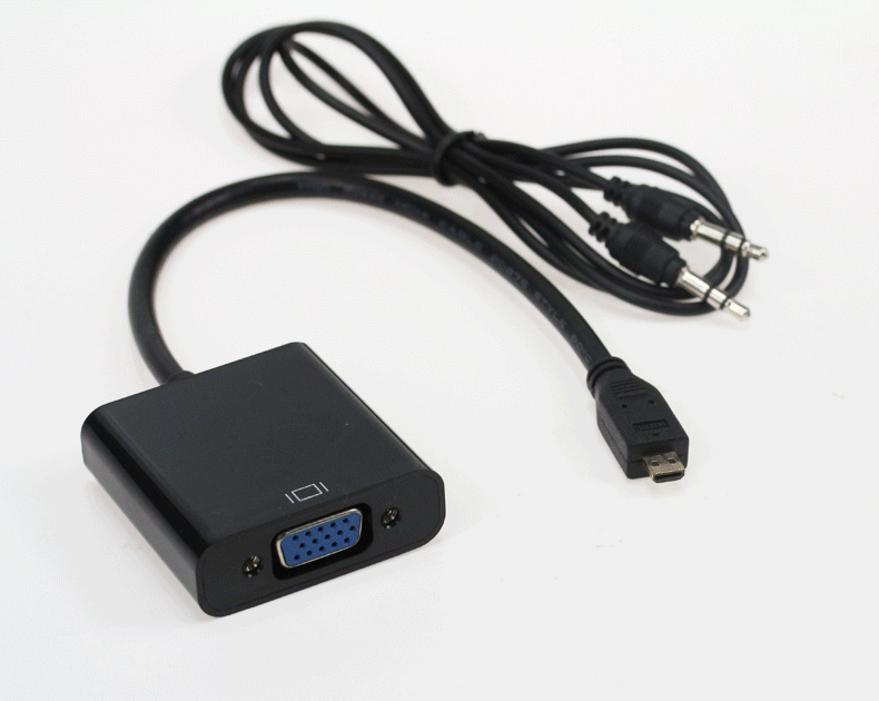 Micro HDMI audio negro