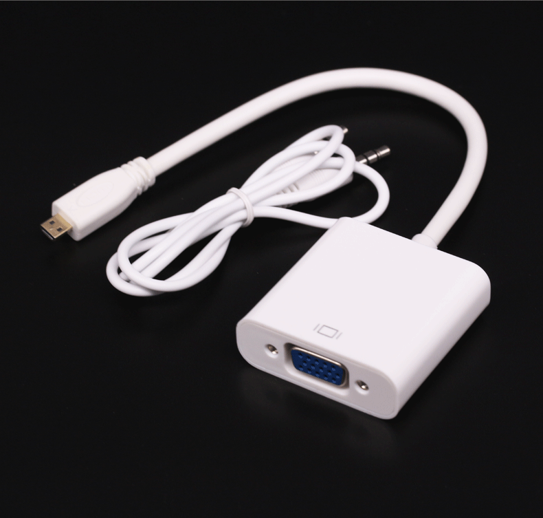 Micro HDMI audio blanco