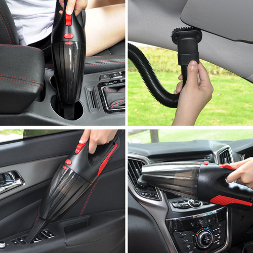 Car-mounted wireless vacuum cleaner 120W high power 12V with light portable dry and wet car home dual-use vacuum cleaner