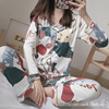 Cartoon set, cardigan, long-sleeve, trousers, pijama, autumn, wholesale