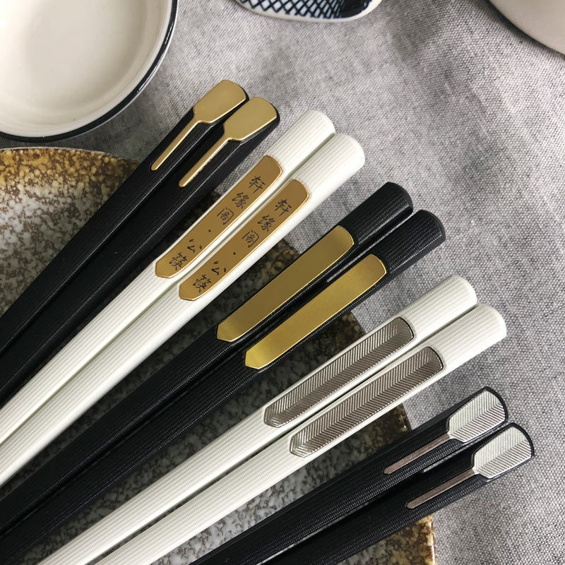 Chuangjian Source Factory Household Public Chopsticks Personalized Japanese Style Hotel Tableware Frosted Sushi Pointed Chopsticks