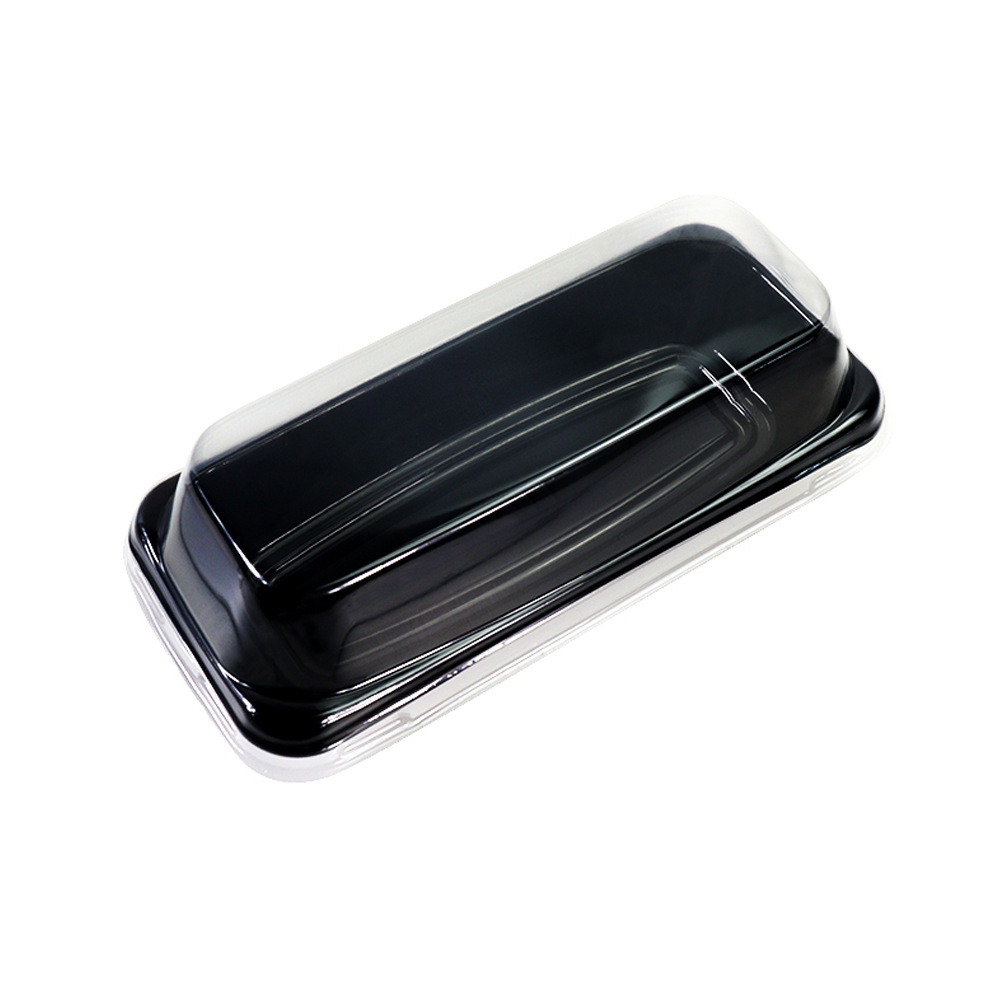 Caja de embalaje de pastel de toalla, caja de embalaje de sándwiches coreanos, caja de plástico transparente rectangular para el exterior image 5
