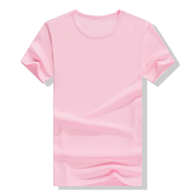 Punto fino engrosado de secado rápido cuello redondo Camiseta logotipo personalizado publicidad camisa cultural camisa polo ropa de trabajo personalizada lote
