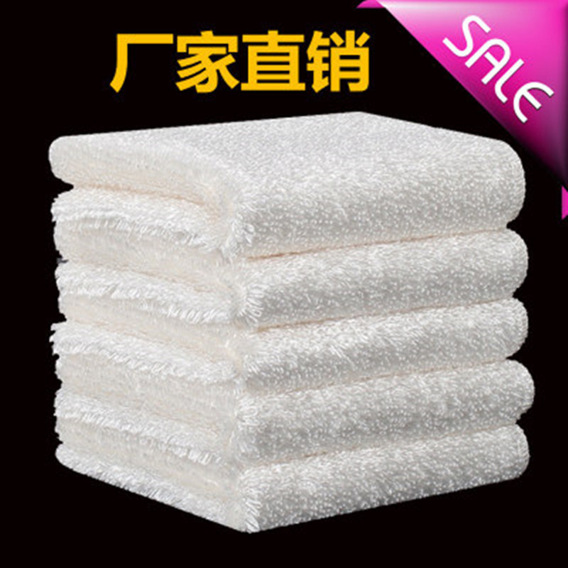 Bamboo Fiber Cleaning Cloth, Double-Layer, Non-Greasy Dishwashing Cloth, Kitchen Table Wiping Cloth, Absorbent, Easy to Clean, Oil-Resistant Scouring Pad