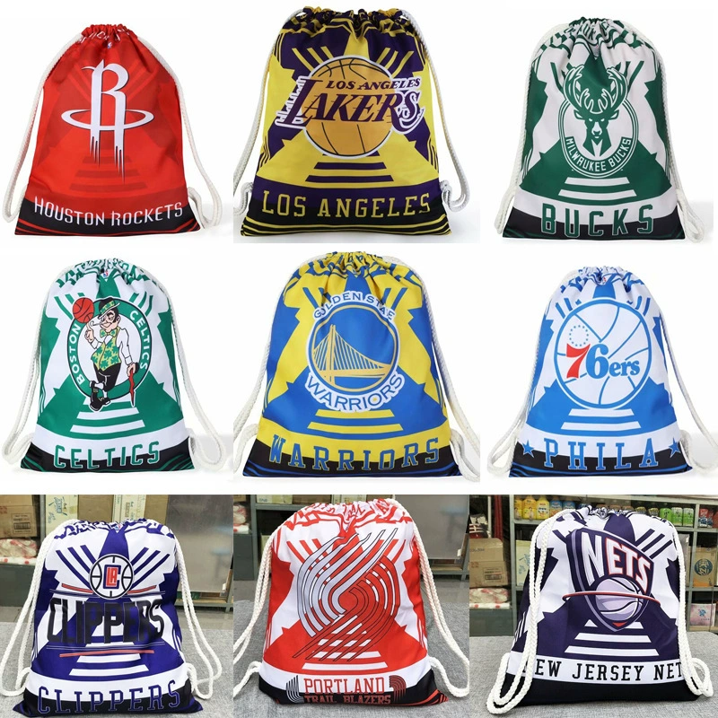 Рюкзак фанатов баскетбола Lakers Warriors Celtics 76ers Rockets Netblash Blazers, плечевой сумка, баскетбол фанаты вокруг памятные подарки