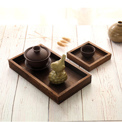 日式家用茶盤實木茶具托盤酒店分茶盤子桐木托盤七件套木製茶托盤