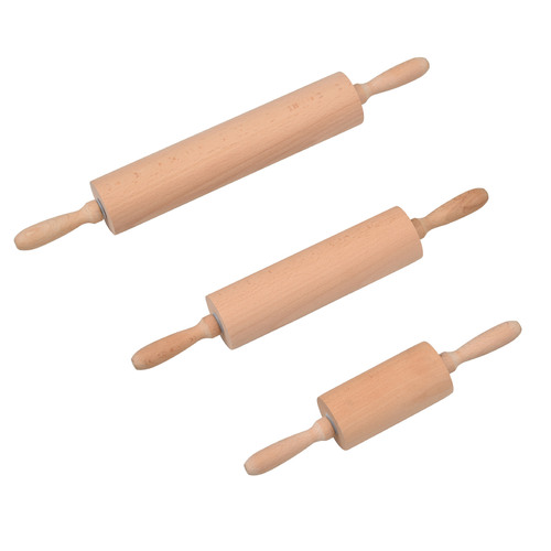 One Wood One Craftsman Wooden Rolling Pin Unpainted Unwaxed Beech Wood Rolling Pin Dumpling Skin Pressing Pin Baking Tool