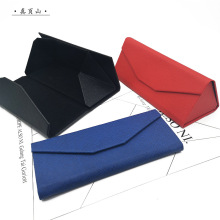 厂家供应眼镜盒三角折叠墨镜太阳镜盒手工盒收纳盒便携便携折叠