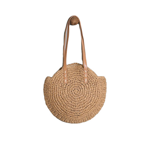 One piece drop shipping manufacturer wholesale new straw woven bag shoulder bag women's bag woven bag beach vacation travel large capacity