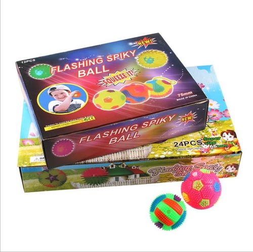 New street stall hot selling luminous football BB called football luminous football toy 6.5CM elastic football carpet