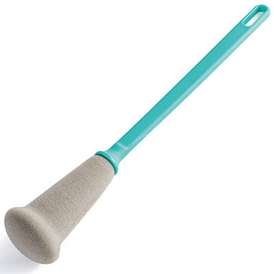 Nordic style long-handled cup brush with no dead ends, household cup washing bottle brush, tea cup tea stain thermos bottle brush, sponge brush