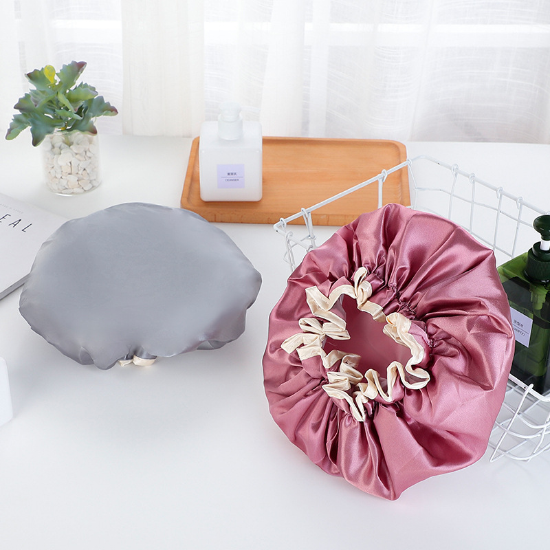 Yaling 9901 ventas directas de fábrica luz estilo de lujo Venta caliente PVEA doble capa engrosada impermeable ducha gorra de baño