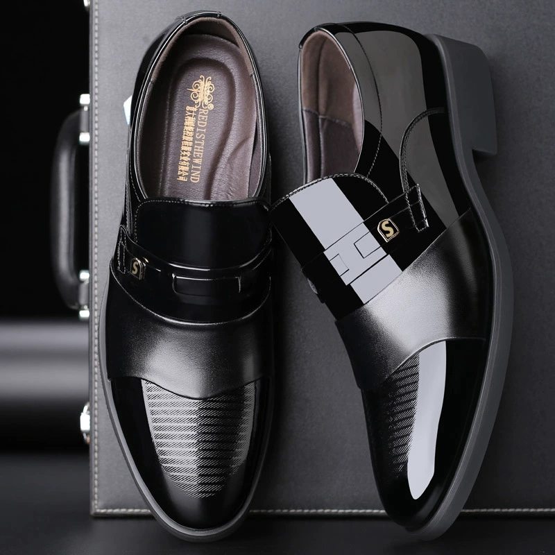 Shoes for leather shoes, high classic suit jacket for leisure, genuine leather, Italy