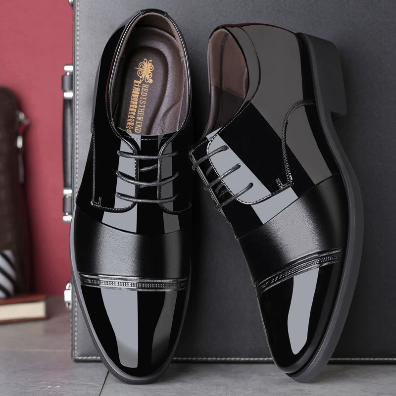 Shoes for leather shoes, high classic suit jacket for leisure, genuine leather, Italy