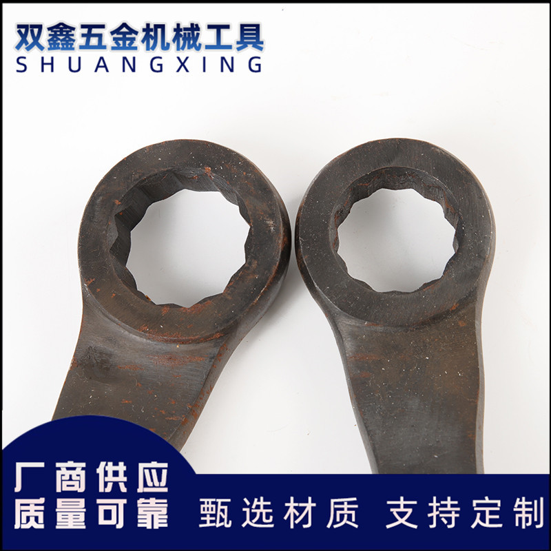 直供敲击尖尾梅花扳手 直柄敲击扳手 单头梅花扳手 敲击呆扳手