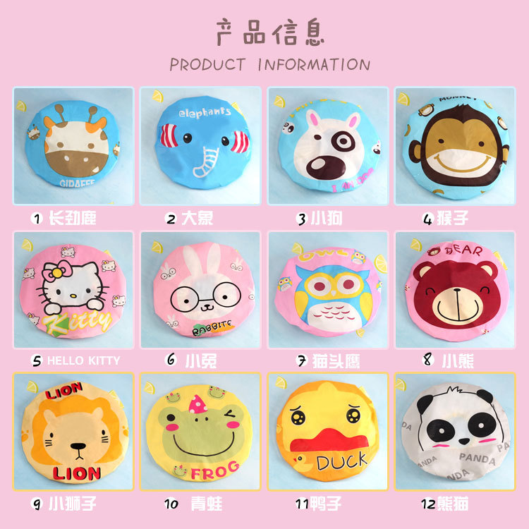 B1137 de dibujos animados de encaje grande gorro de ducha baño gorro de cocina gorro de baño Yiwu 2 yuanes tienda de departamentos al por mayor