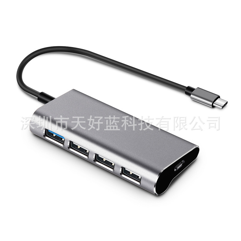 type-c splitter hub hub USB-C docking station Typec to USB + PD charging converter lightning 3