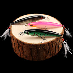 跨境內鐳射魚餌 塑料假魚餌漁具海釣路亞餌 米諾假餌廠家供應