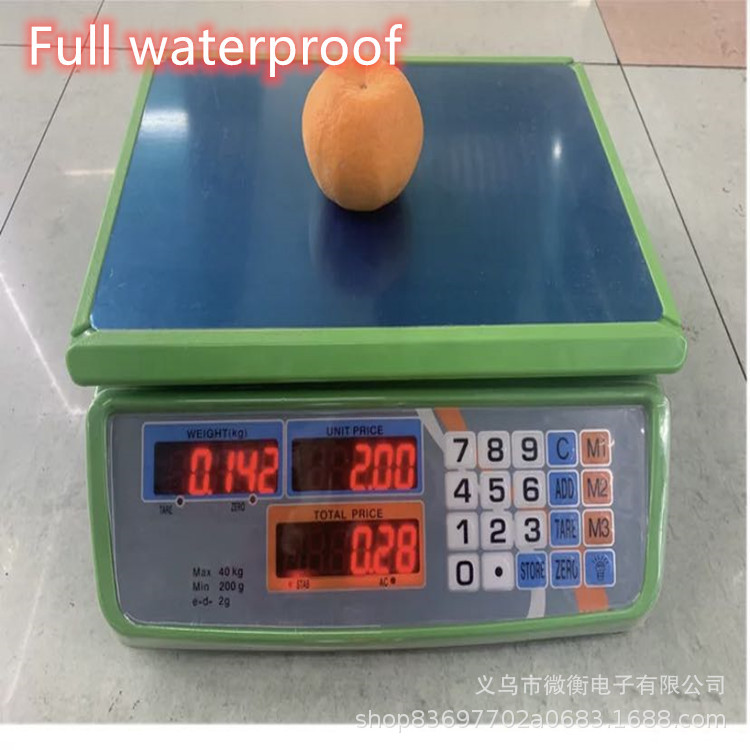816 báscula electrónica báscula 40kg báscula comercial pesada pesada pesada frutas y verduras