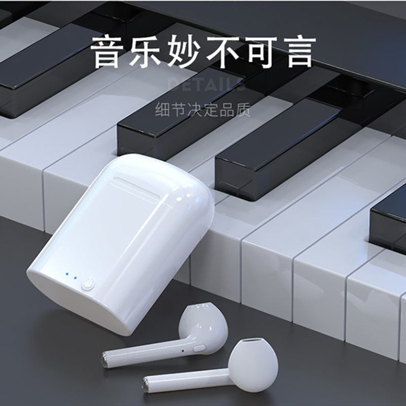 En stock auricular Bluetooth i7s macaron color a juego i7mini inalámbrico binaural estéreo modelo de color con compartimento de carga