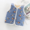 Children's fleece demi-season vest, top, keep warm cardigan suitable for men and women, increased thickness, children's clothing