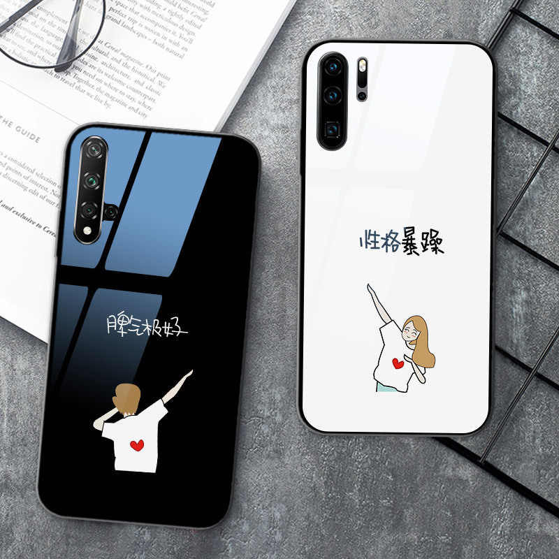 Suitable for Apple 16Pro Stylish Couple Ip13 Interesting and Good-Tempered Iphone17 New Mobile Phone Case Black and White X