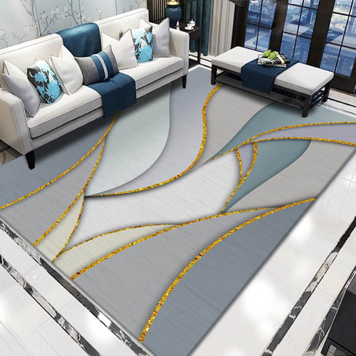 Cross-border ins style living room carpet floor mats simple and atmospheric Nordic modern printed carpet bedroom bedside blanket wholesale