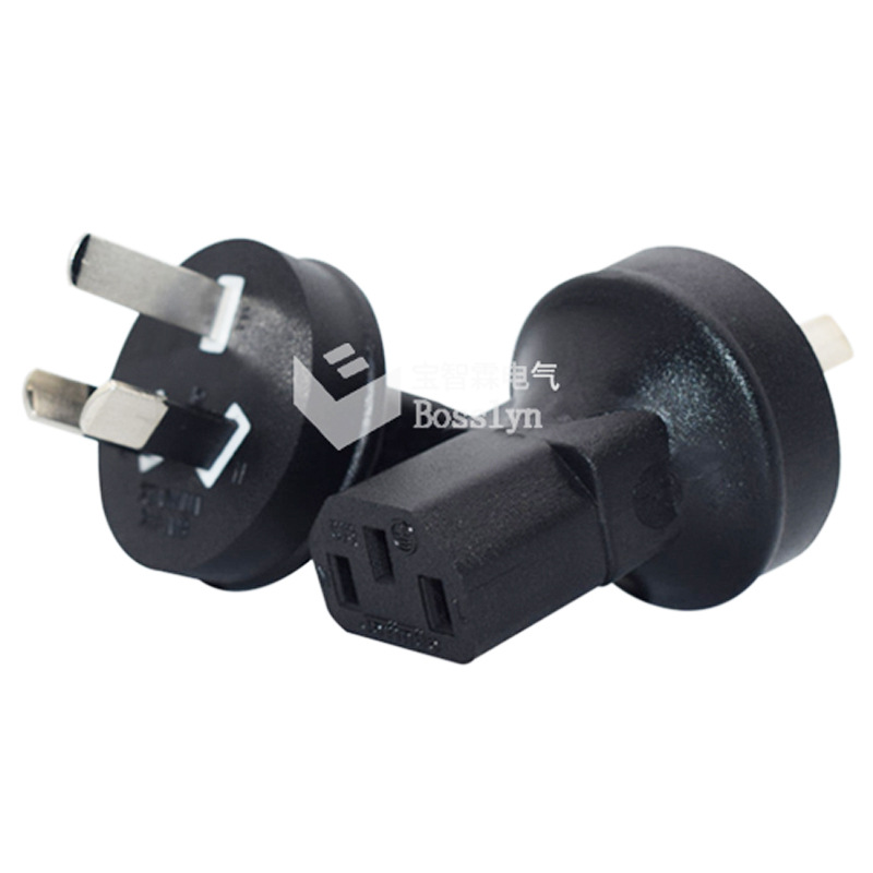 澳式转C13转换头澳大利亚家用电器转接头 UPS服务器转澳标插头